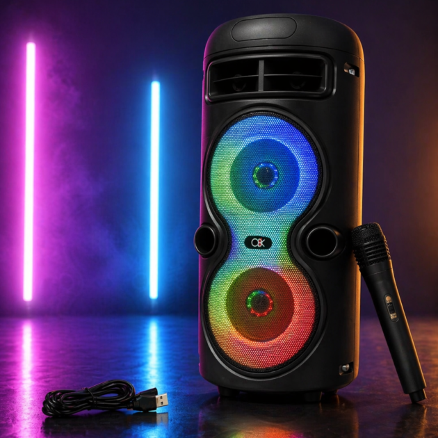 Bocina karaoke portátil O8K BT-2446
