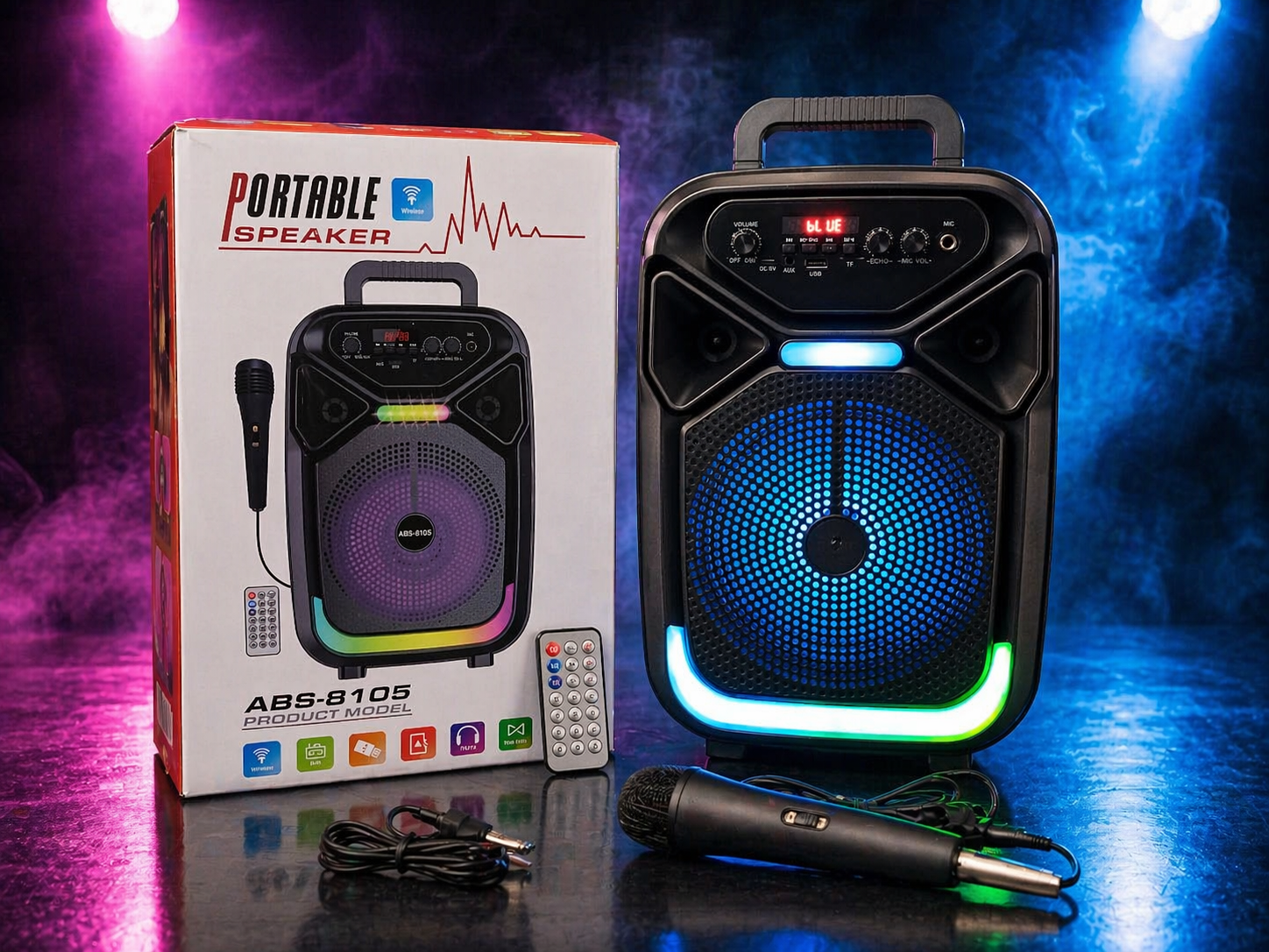 Bocina portátil Bluetooth ABS-8105