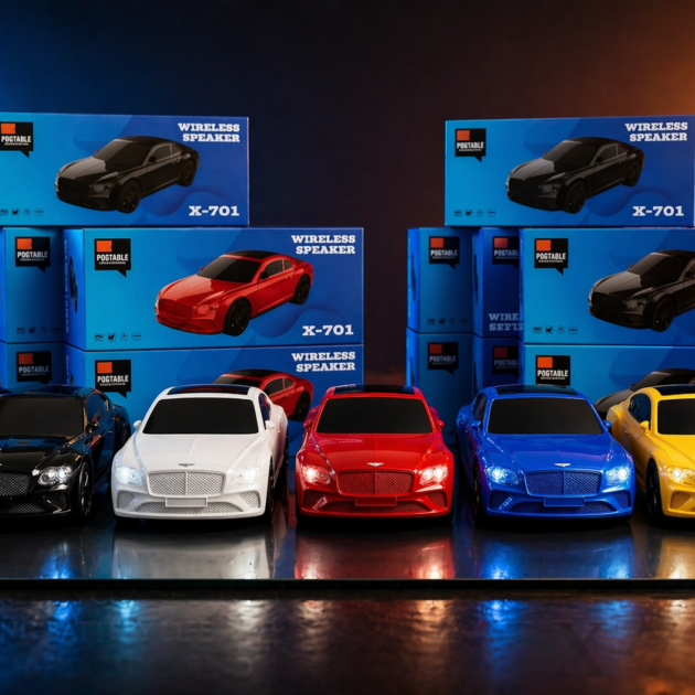 Bocina inalámbrica portátil diseño auto deportivo X-701