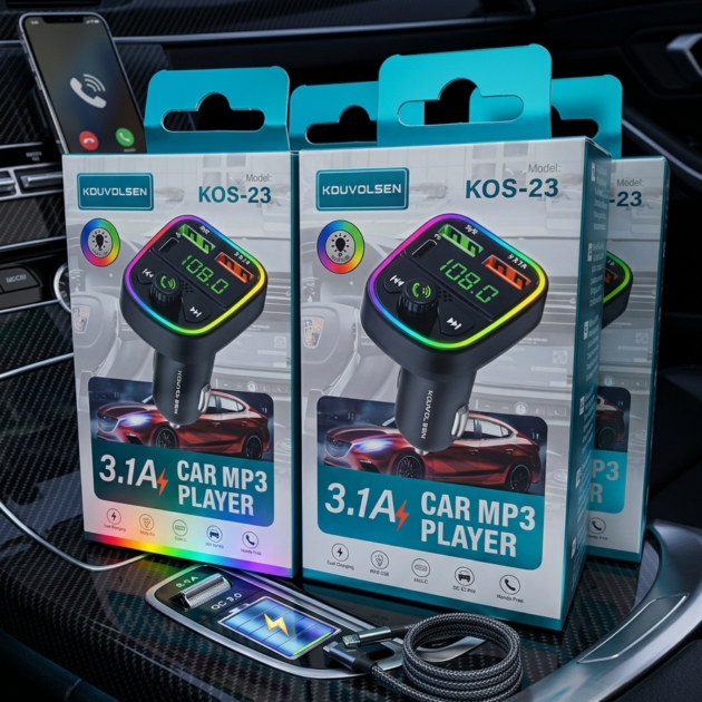 Reproductor MP3 para auto Kouvolsen KOS-23