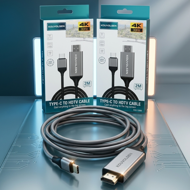 Cable USB Tipo-C a HDMI Kouvolsen (4K)