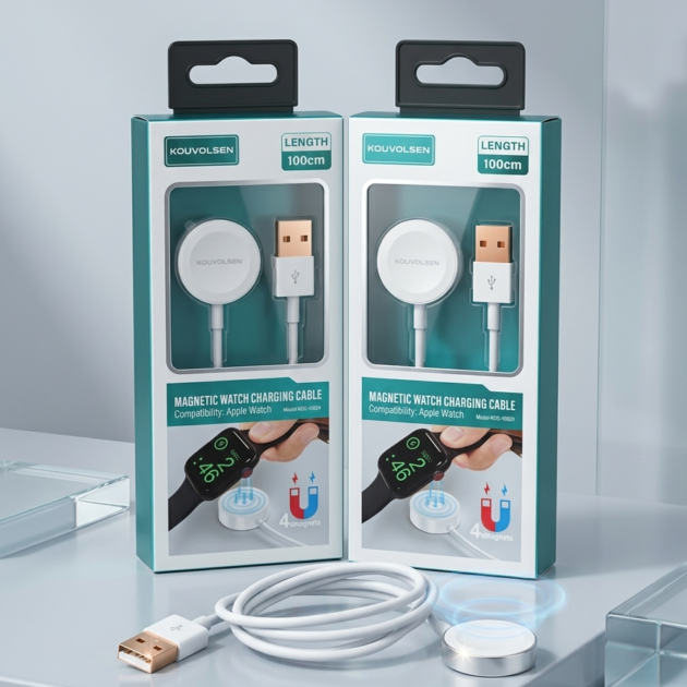 Cable de carga magnética USB Kouvolsen para Apple Watch